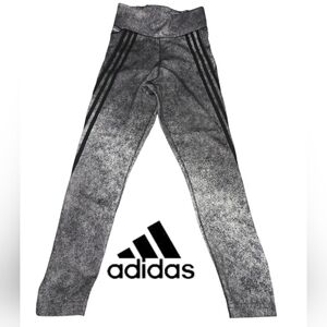 Adidas Aeroready Speckled Black and Gray Leggings Size Small